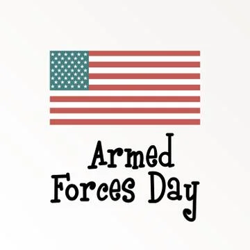 Armed Forces Day. Stock Illustration