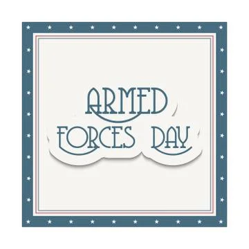 Armed Forces Day. Stock Illustration