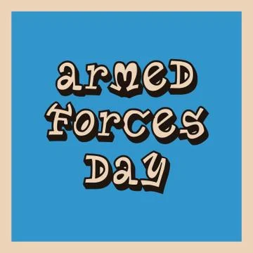 Armed Forces Day. Illustrazione stock