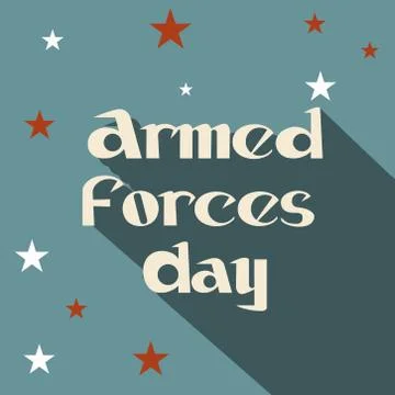 Armed Forces Day. Stock Illustration