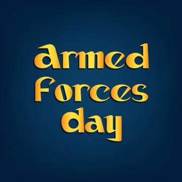 Armed Forces Day. Stock Illustration