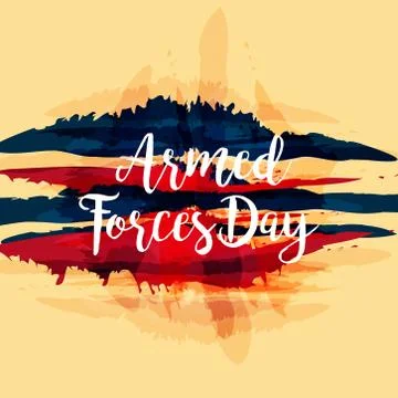 Armed Forces Day. Stock Illustration