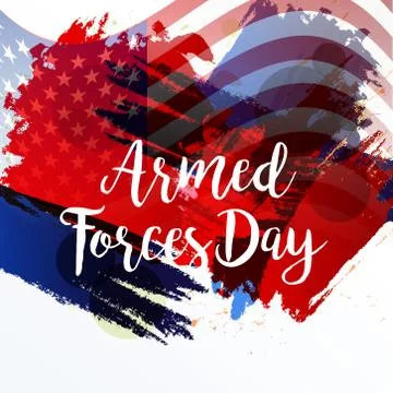 Armed Forces Day. Stock Illustration