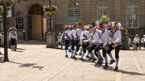 Armed Forces Day Parade celebration on Abingron Street, Northampton on 29 June Stock Footage 111525331