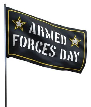 Armed Forces Day USA Flag Stock Illustration