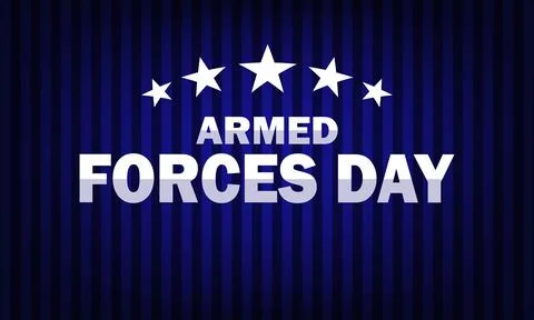 Armed Forces Day Vector illustration 库存插图