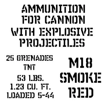 Armed forces stencil sign collection Stock Illustration
