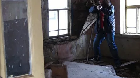 Armed man Vídeo Stock 22221139