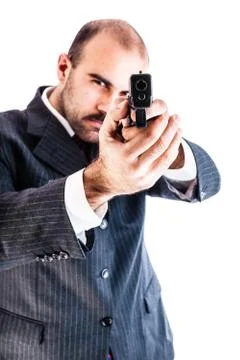 Armed man Stock Photos