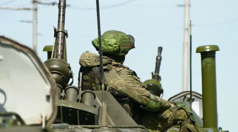 Armed Military Soldier Stock Footage 62017653