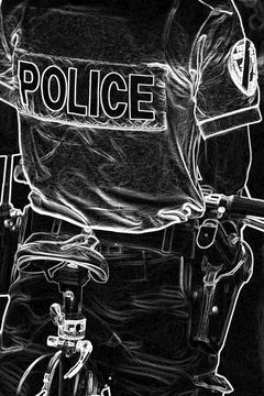 Armed police Ilustración de archivo