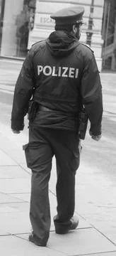 Armed policeman Foto stock