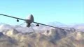 Armed Predator Drone Over Mountains (CGI) 4k or 4k+ Resolution