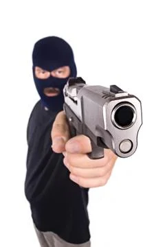 Armed robber Stock Photos