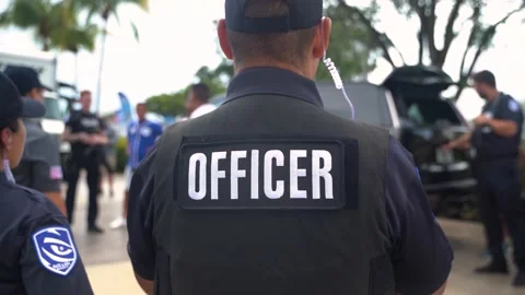 Armed Security Guard in Bulletproof Vest... | Stock Video | Pond5