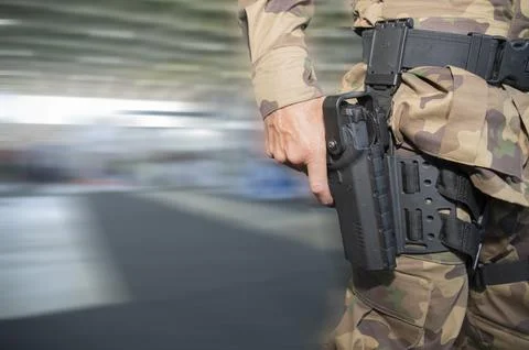 ARMED SECURITY Stock Photos