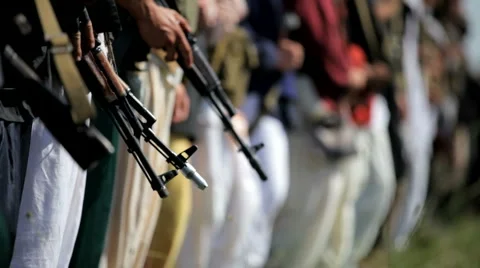 Armed soldiers 스톡 동영상 1443679