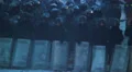 Armed Special Forces protecting against street riots winter HD Footage