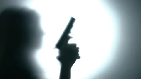 Armed Woman Trying to Kill Man Stock Footage 194801422