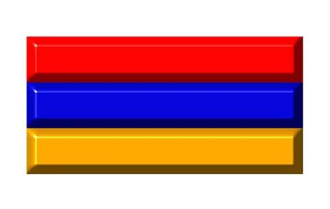 Armenia 3D Flag Stock Illustration
