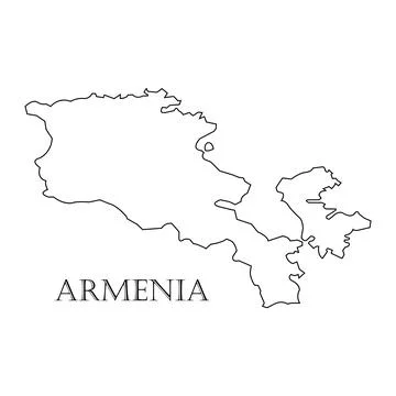 Armenia country map Stock Illustration
