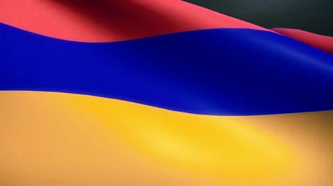 Armenia Flag Animation Loop Stock Footage 38006974