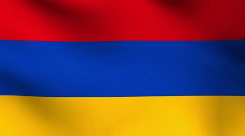 Armenia flag Stock Footage 43321925