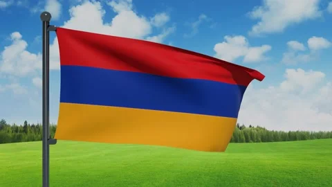 Armenia Flag Stock Footage 151861366
