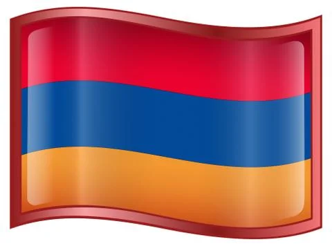 Armenia flag icon. Illustration