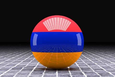 Armenia flag Stock Illustration