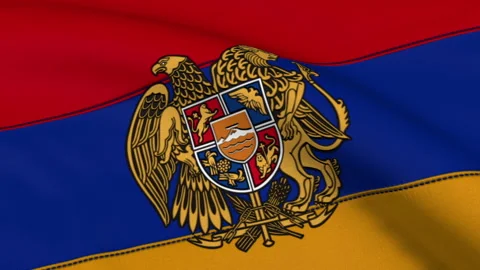 Armenia Flag Loop Stock Footage 241238993