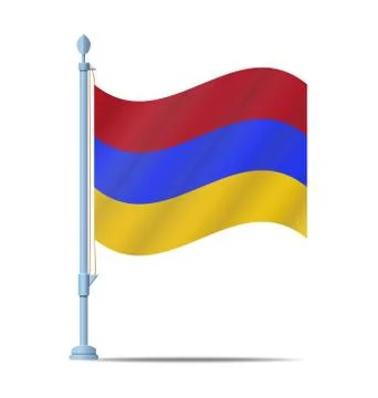Armenia flag vector 스톡 일러스트