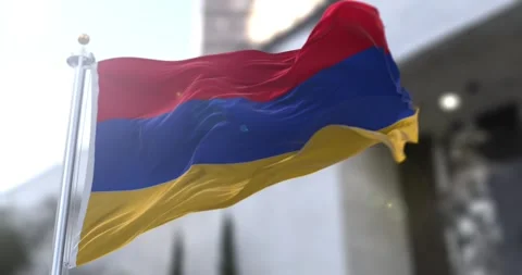 Armenia-flag-waving-seamless-loop-4k-60fps Stock Footage 331240147