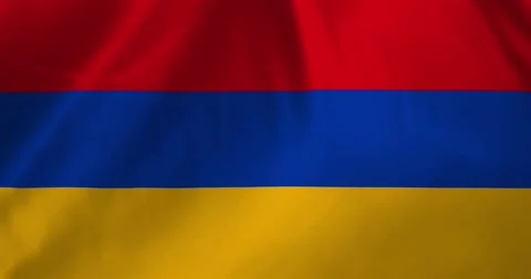Armenia flag waving with the wind background loop video animation Vídeos de archivo 327171619
