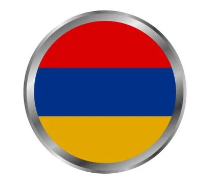Armenia flag on white background Illustrazione stock