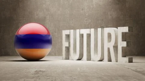 Armenia. Future  Concept. Stock Illustration