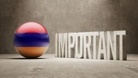 Armenia. Important  Concept. Stock Illustration