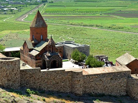 ARMENIA KHOR VIRAP MONASTERY 動画素材 346237381