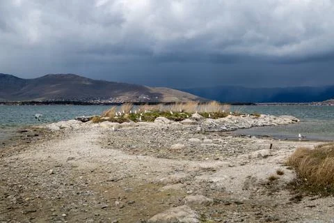 Armenia, lake Sevan, view from the mountain Stock Photos