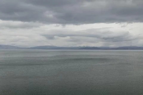 Armenia, lake Sevan, view from the mountain Foto stock