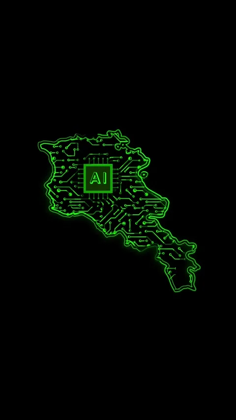 Armenia Map AI Chipset Technology Opener Vidéo 337171096