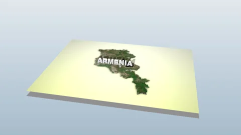Armenia Map Unfolding Stock Footage 283801802