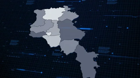 Armenia network map Stock Footage 87977700