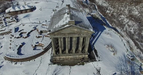 Armenia, the pagan temple of the Sun in Garni, I century Video stock 59352522