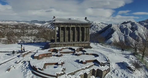 Armenia, the pagan temple of the Sun in Garni, I century Stock Footage 59355566