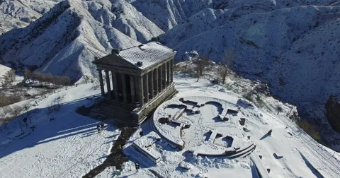 Armenia, the pagan temple of the Sun in Garni, I century Video stock 59377933