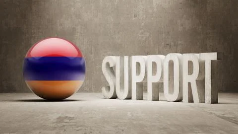 Armenia. Support Concept. Illustrazione stock