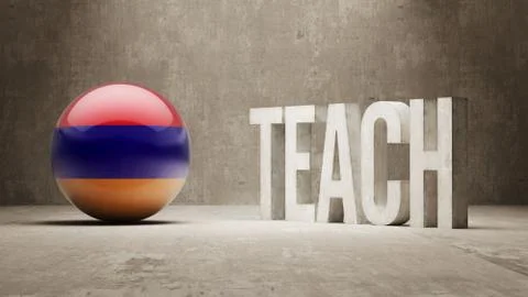 Armenia. Teach Concept. Stock Illustration