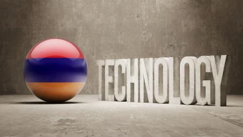 Armenia. Technology Concept. Stock Illustration