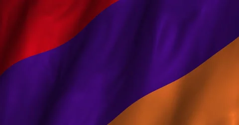 Armenia Waving Flag-4K Stock Footage 48122422